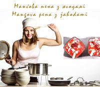 Mangova pena z jahodami